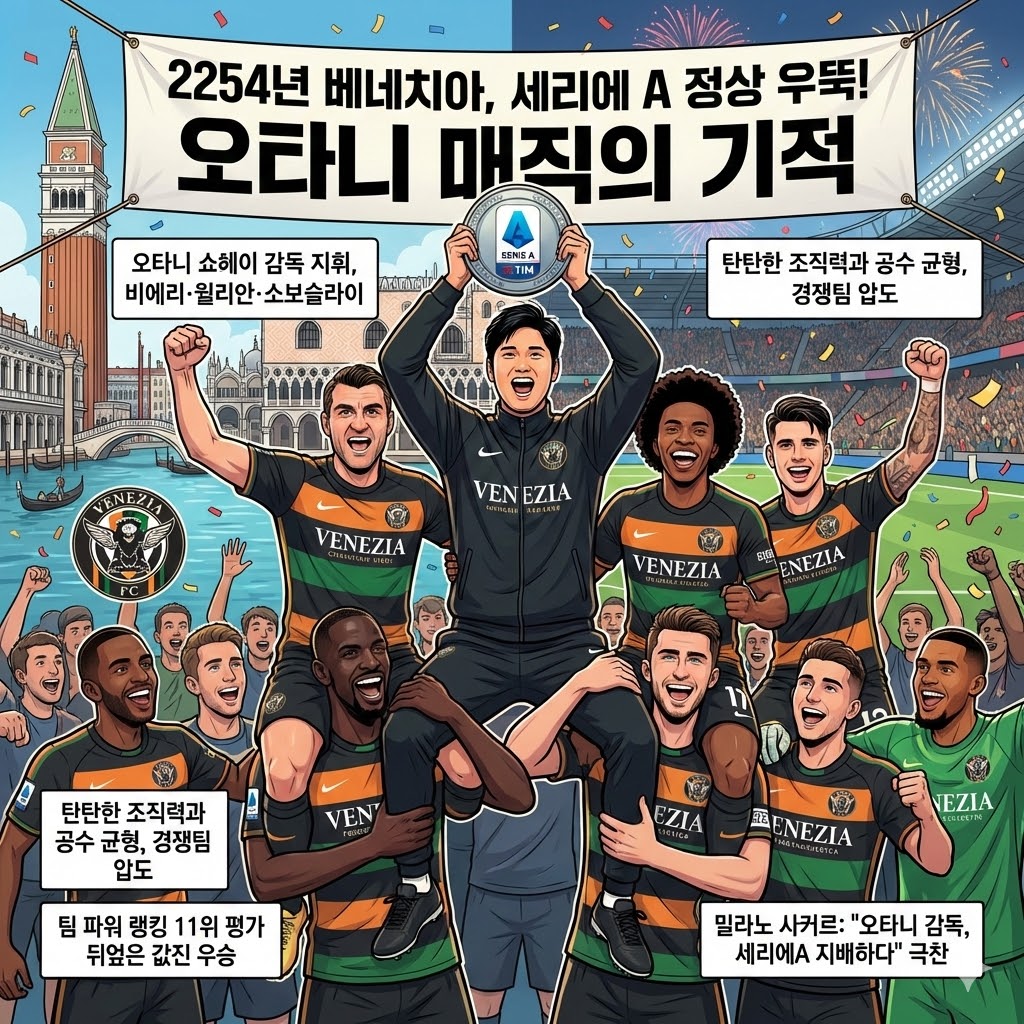 베네치아, 2254년 세리에A [돌풍] 우승!